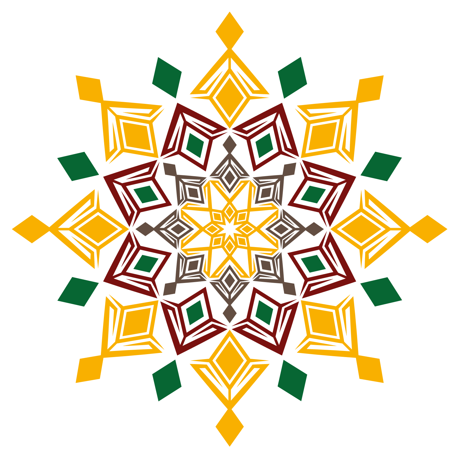 Rhombus-Symbol: der Stern ohne Trennlinien und Schriftzug